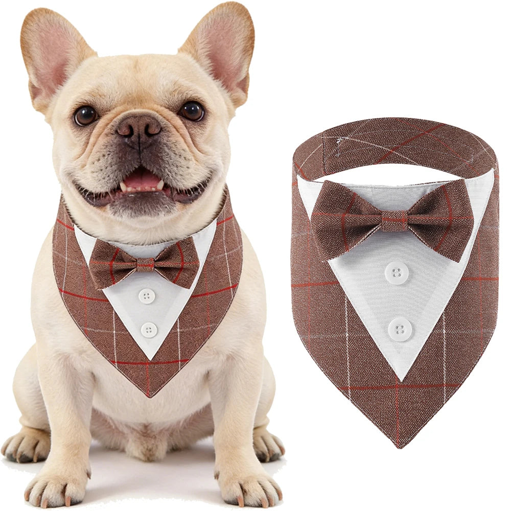 Sucado Pet Bandana Wedding  Dog Collar Triangle Scarf Bow Tie Party