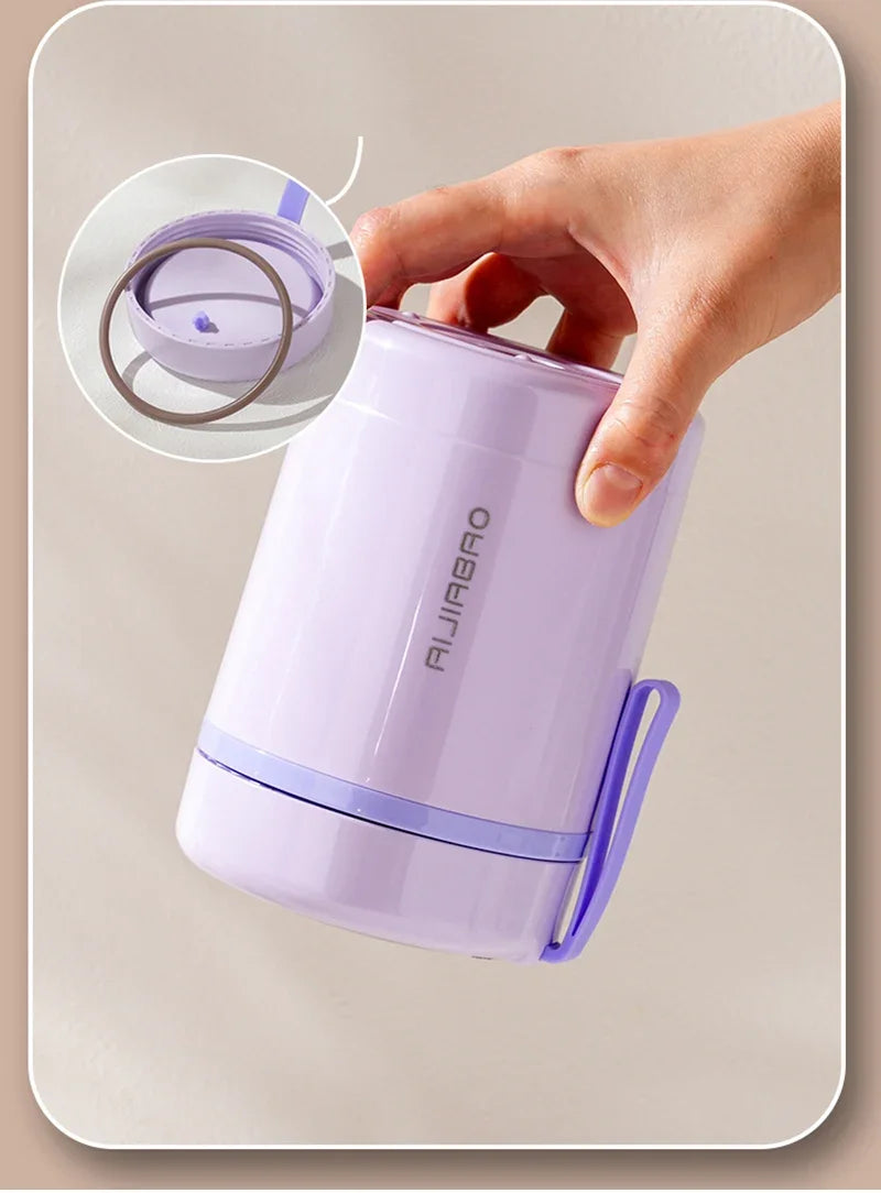 600ML Portable USB Electric Heating Lunch Box Stainless Steel Food Warmer for Picnic Milk Drink 5V 12V 24V Food Heater