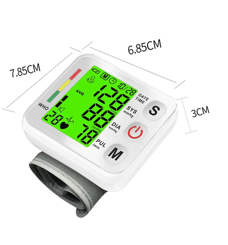 Blood Pressure Digital Wrist Blood Pressure Monitor Medical Upper Automatic Tonometer Meter Pulse Oximeter Forehead thermometer