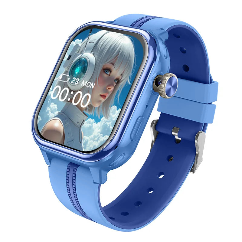 Wonlex KT42 4G Kids Smart Watch Dual Camera – GPS WiFi LBS Tracker Video Call Play Store 2GB+16GB Children Smart Watch - I YAN