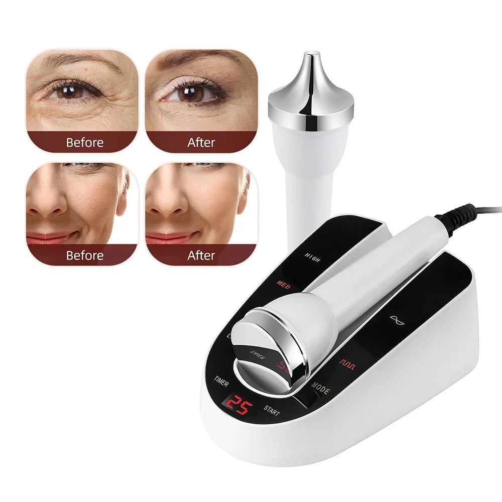 Ultrasound Skin Care Beauty Machine High Frequency Face Eye Massager Face Lifting Facial Clean SPA Ultrasonic Beauty Device