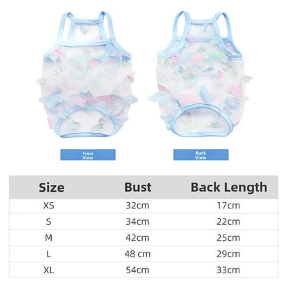 Breathable High-Value Dog Vest Summer Teddy Small Medium Dog Mesh Clothes Cool Feeling Functional Pet Clothing Daisy Pattern