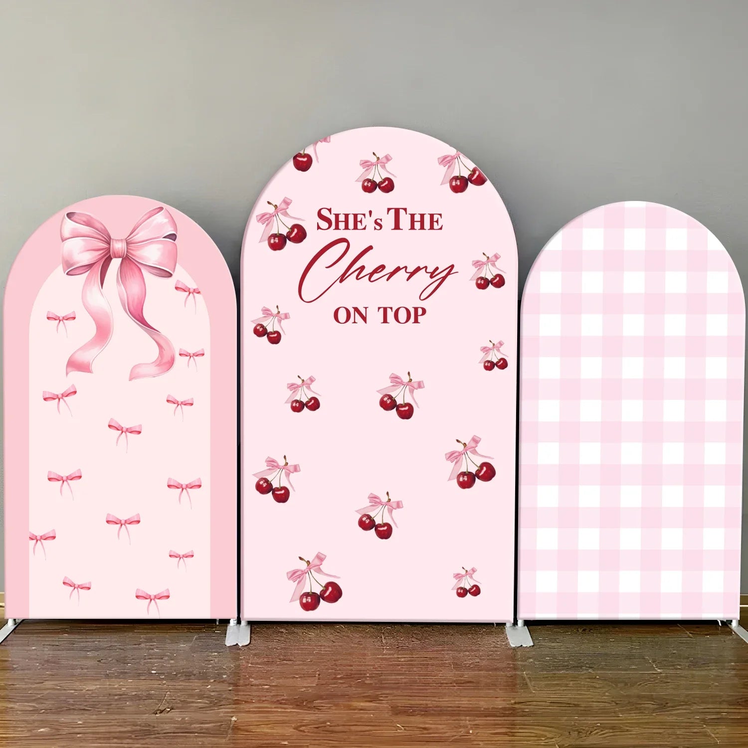 VIKAMA Butterfly Flower Arch Backdrop Cover Birthday Party Wedding Event Baby Christening Arch Backdrop Photography Props
