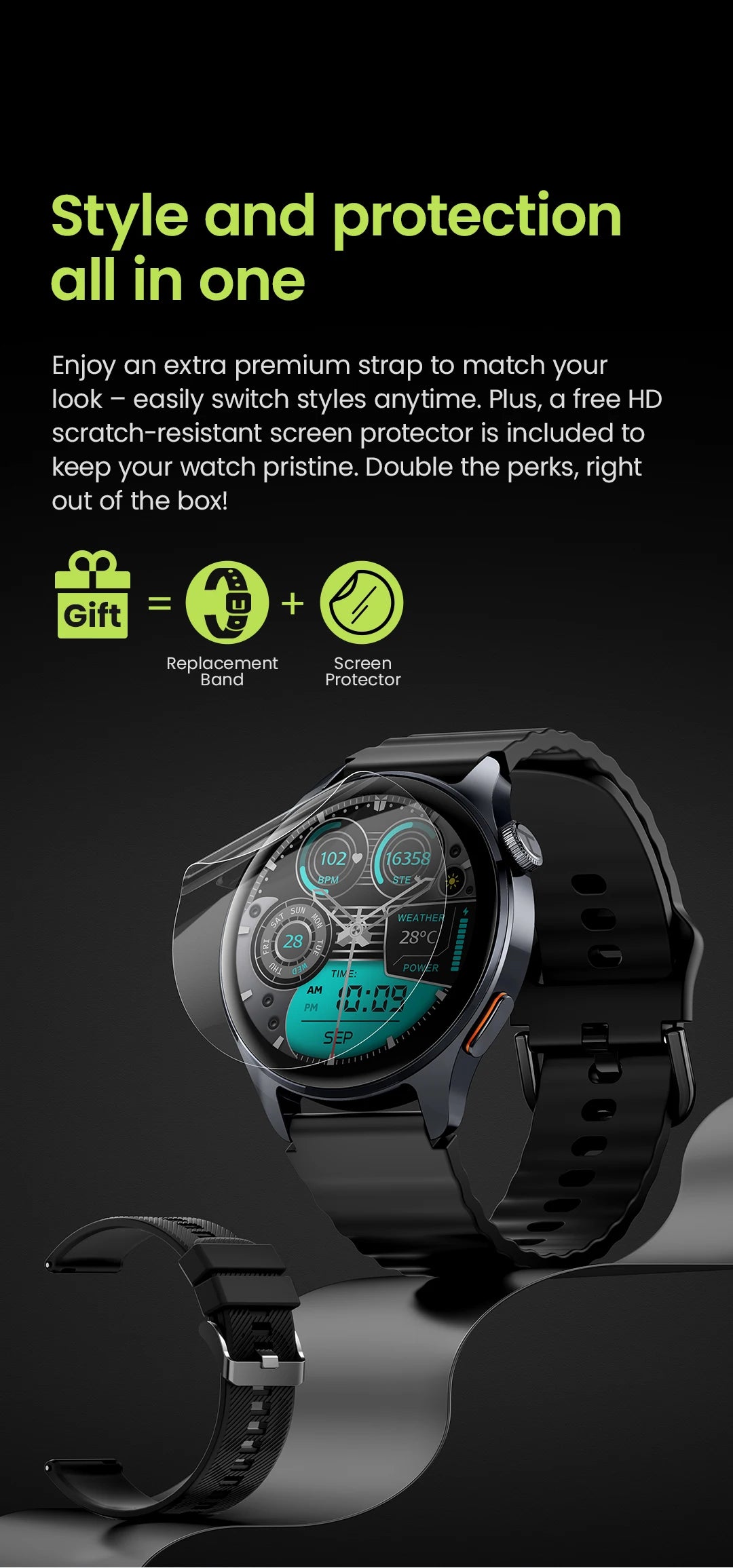 Watch 4S GPS Smartwatch 1.43” HD AMOLED Display 5 Satellite GPS Positioning 120+ Workout Modes Sport Fitness Smart Watch