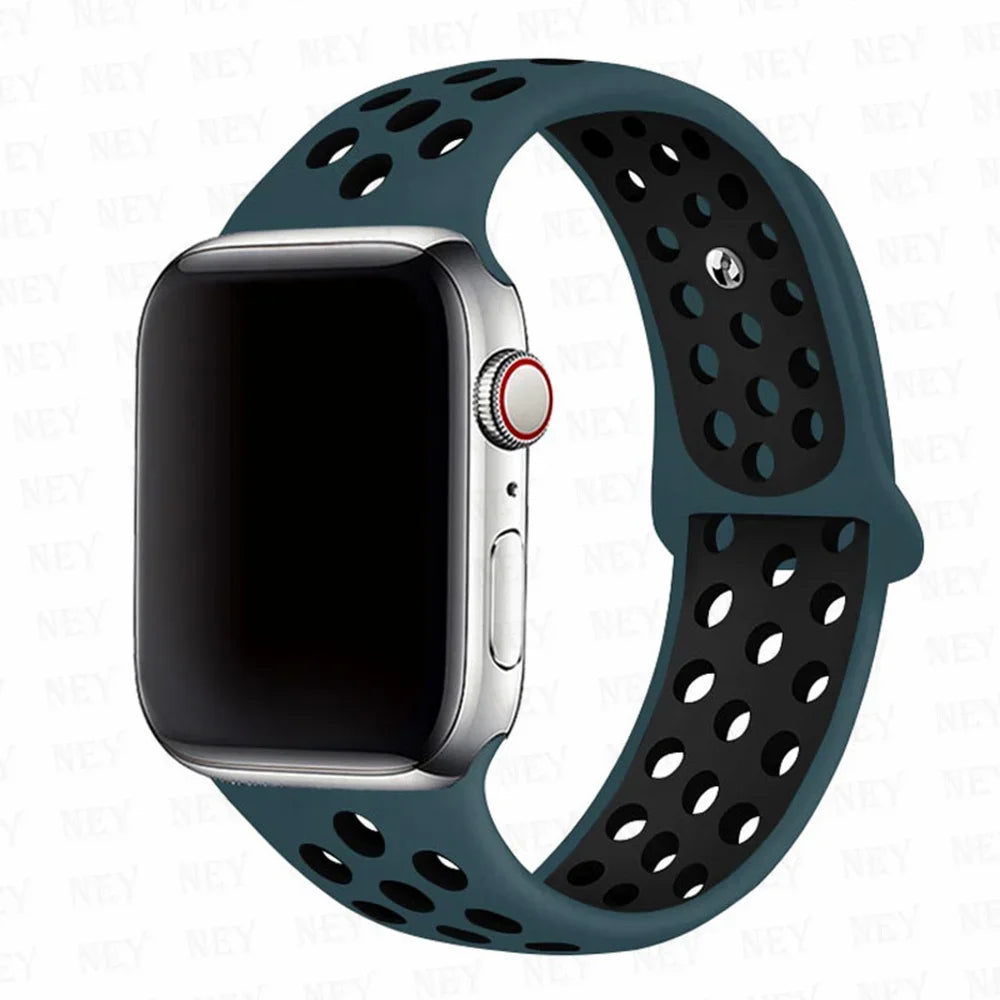 Sport strap For Apple Watch Band Ultra 49mm 44mm 45mm 38/40mm/41mm Silicone Pride Bracelet correa iWatch Series 8 7 6 4 5 3 9 SE