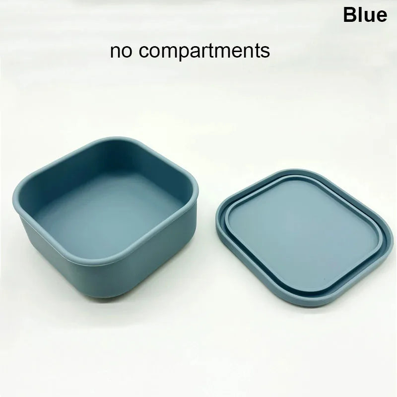 Silicone Lunch Box with 3 Compartments – Leakproof BPA Free Bento Box - I YAN