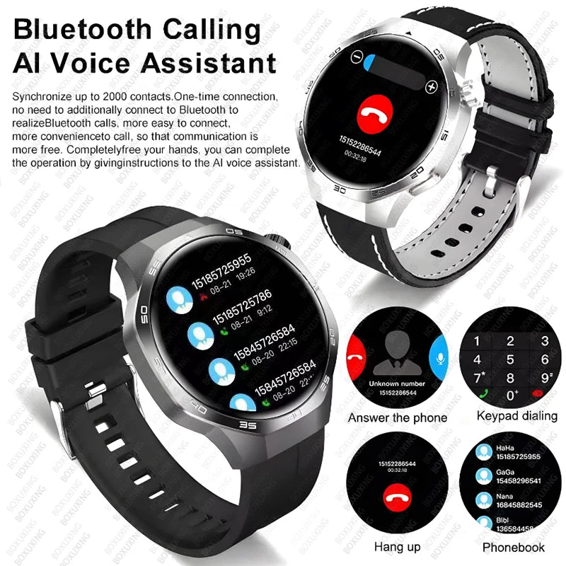 New GT5 Pro Smart Watch Men AMOLED HD Screen GPS NFC Heart Rate Bluetooth Call Watch 5 MAX IP68 Waterproof SmartWatch Man