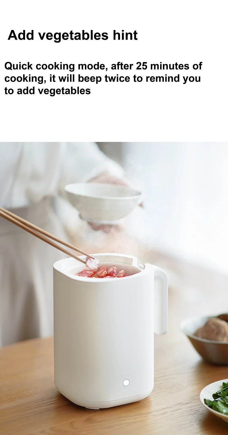 800ml Mini Electric Lunch Box Multi-functional Ceramic Non-stick Fast Rice Cooker Portable Automatic Keep Warm Rice Cooker 220V
