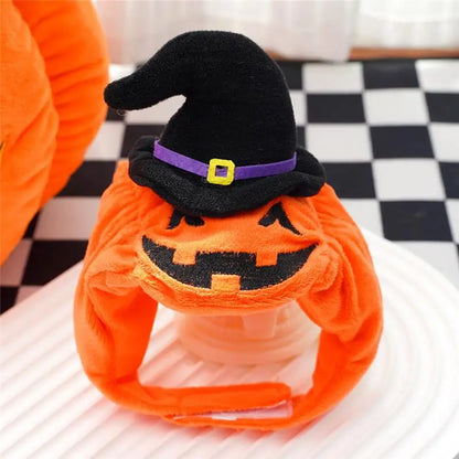 Halloween Dog Costume Pumpkin Light Clothing Teddy Bichon Small Dog Transformation Suit Pet Apparel Functional Winter Wear