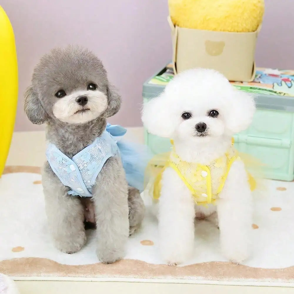 Striped Print Princess Pet Dress Breathable Sunscreen Outfit Spring Summer Collection Universal Skirt For Puppies Cats Small Pets Soft Cool Daily Holiday Cute Pet Costume Gift