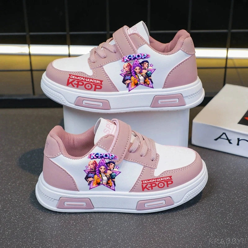 Kpop Demon Hunter Children's Sneakers Kids Fashion Non-slip Casual Shoes Boys Girls Breathable Sneakers Toddlers Outdoor Shoes