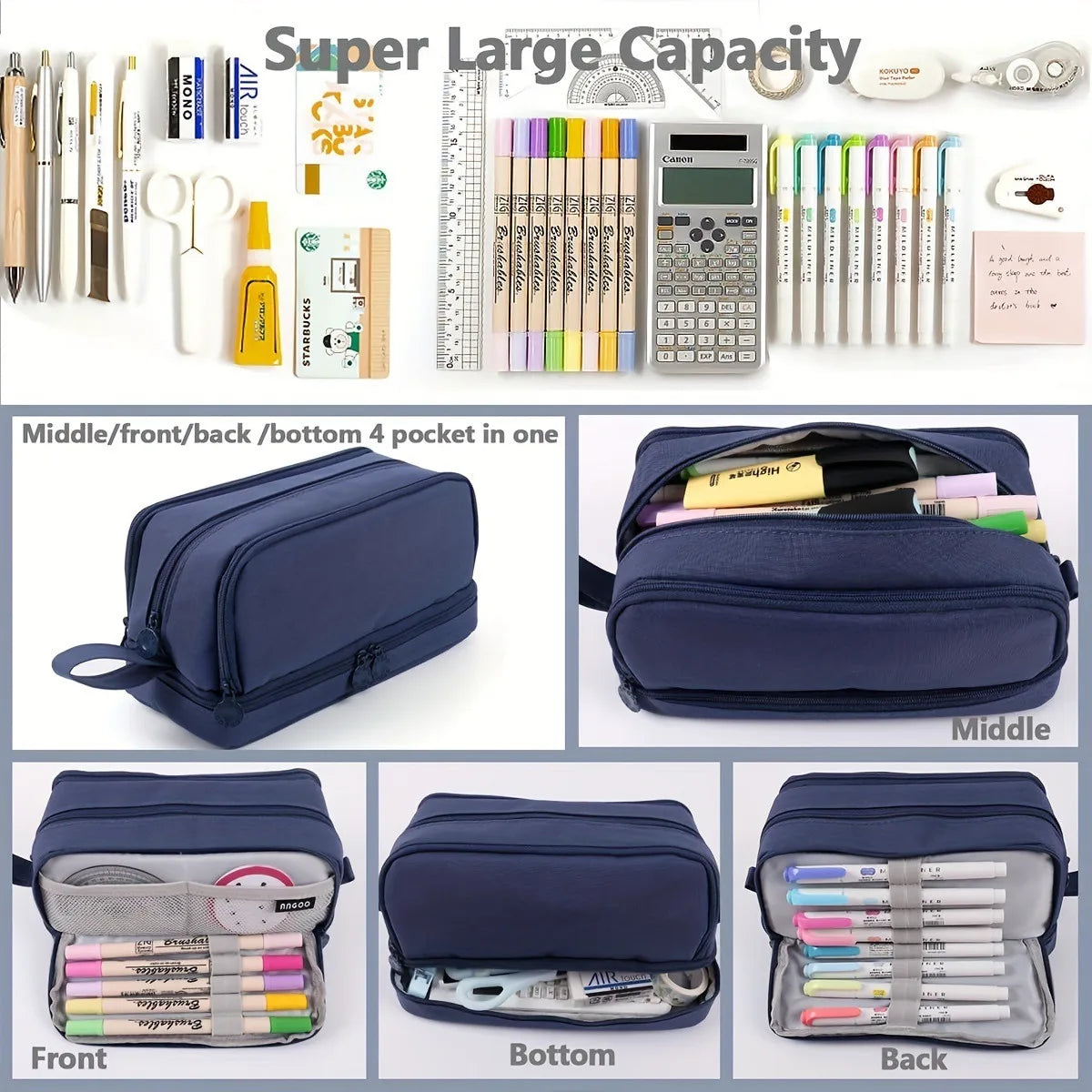 Demon Hunters Pencil Case – Multi-Functional Stationery Storage Bag - I YAN