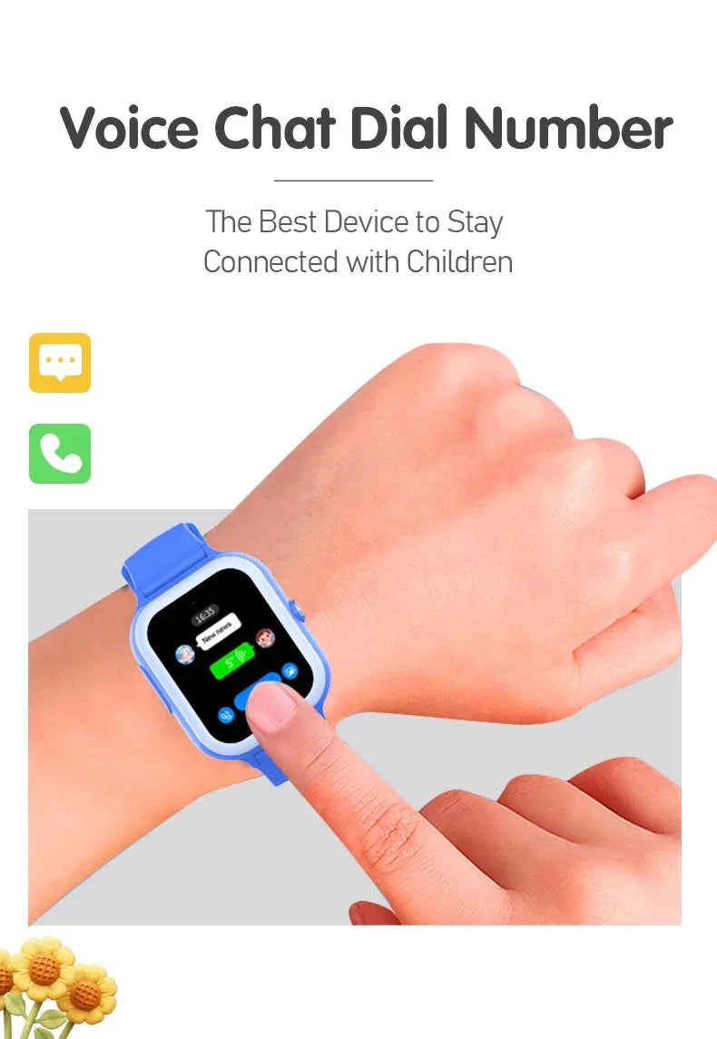Wonlex KT31 Smart Watch for Children 4G SOS WIFI GPS Tracker AMOLED HD screen Video Call 900mAh Battery Kids SmartWatch Whatsapp