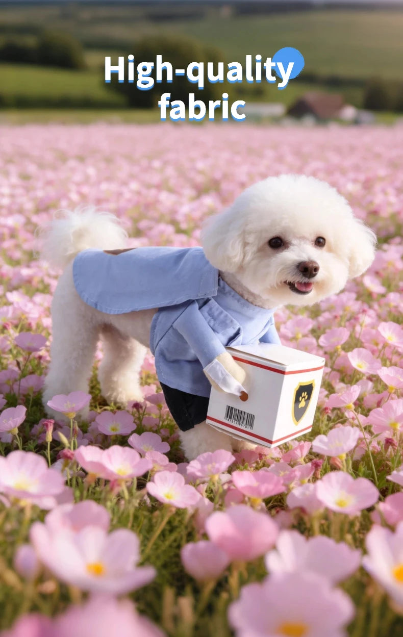 Cute I YAN pet dog transformation costume for small dogs, featuring seasonal universal clothing with a fashionable and adorable design.