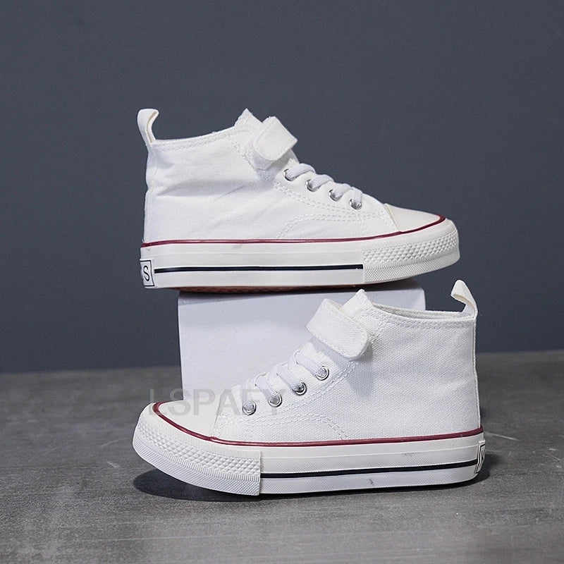 High-top Non-slip Sneakers, Student Casual Shoes New Children's Shoes, Fashion Canvas Shoes, Flat Shoes, Children's
