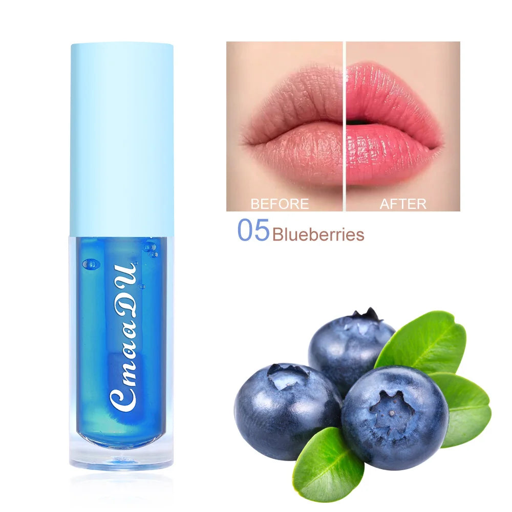 6 Color-Changing Lip Gloss  Fruity Scent Moisturizing and Long-Lasting Smooth Hydrating Temperature-Activated Lip tint