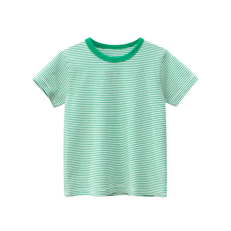 Children's short sleeve T-shirt by I YAN, boy's cotton summer top with cartoon design for ages 2-9 years.
