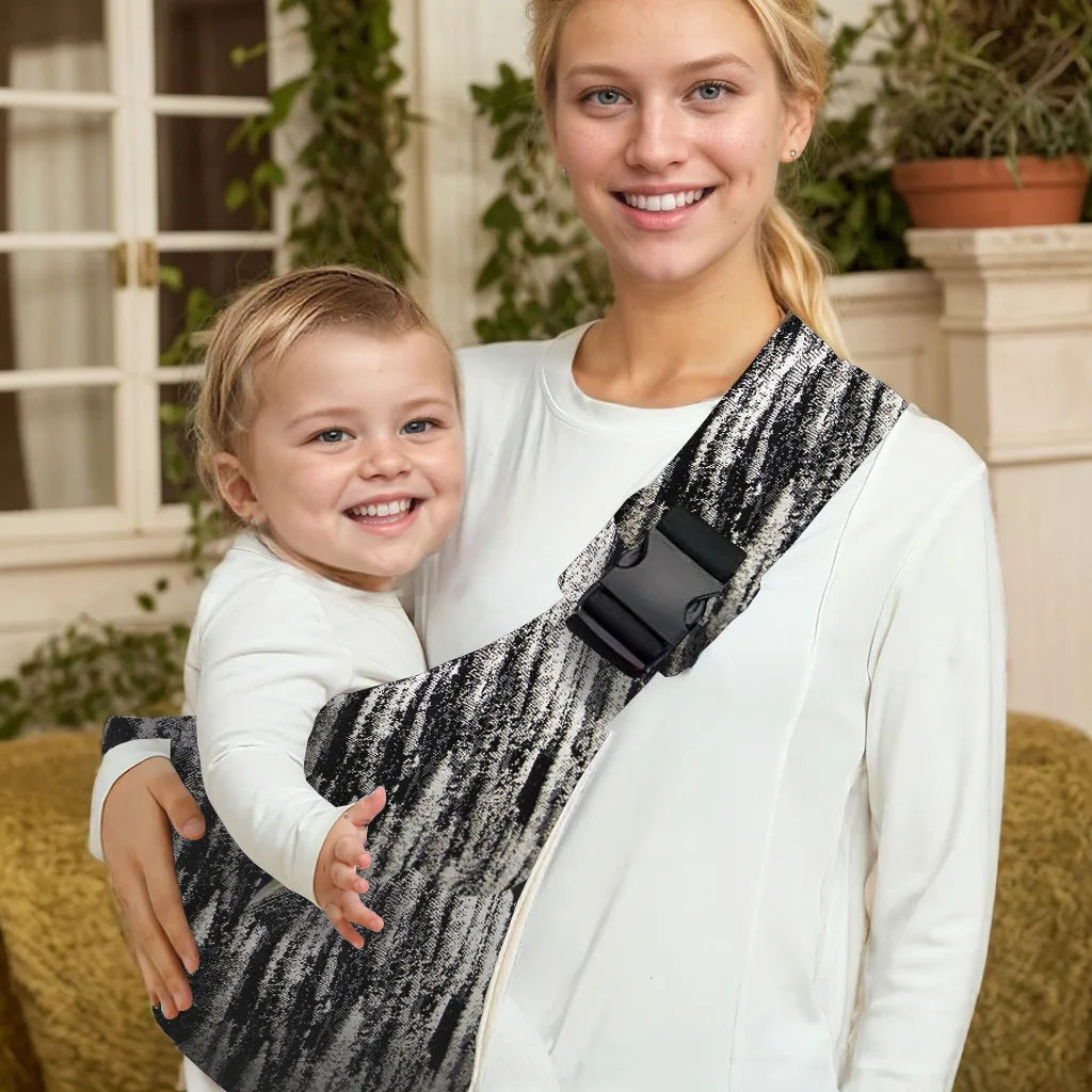 Baby Carrier Newborn Crossbody Wrap with Hip Seat – Adjustable Portable Sling for Travel & Infants - I YAN
