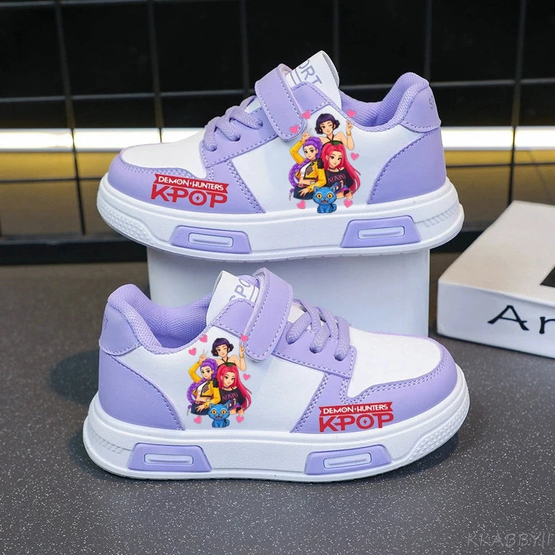 Kpop Demon Hunter Children's Sneakers Kids Fashion Non-slip Casual Shoes Boys Girls Breathable Sneakers Toddlers Outdoor Shoes