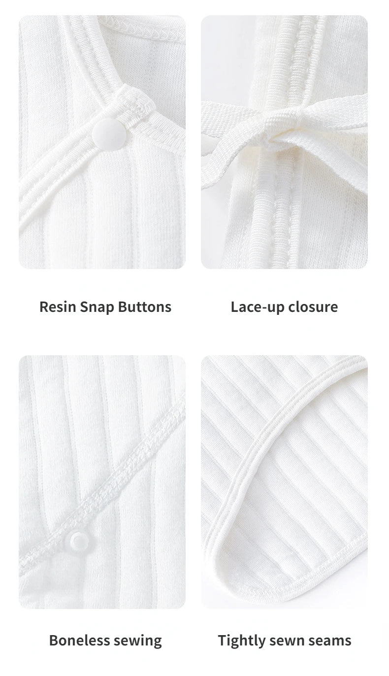 Newborn Boneless Half Back Clothes 100% Cotton  Boys Girls  Summer and Autumn Baby Jacket  Infant Top  Clothing