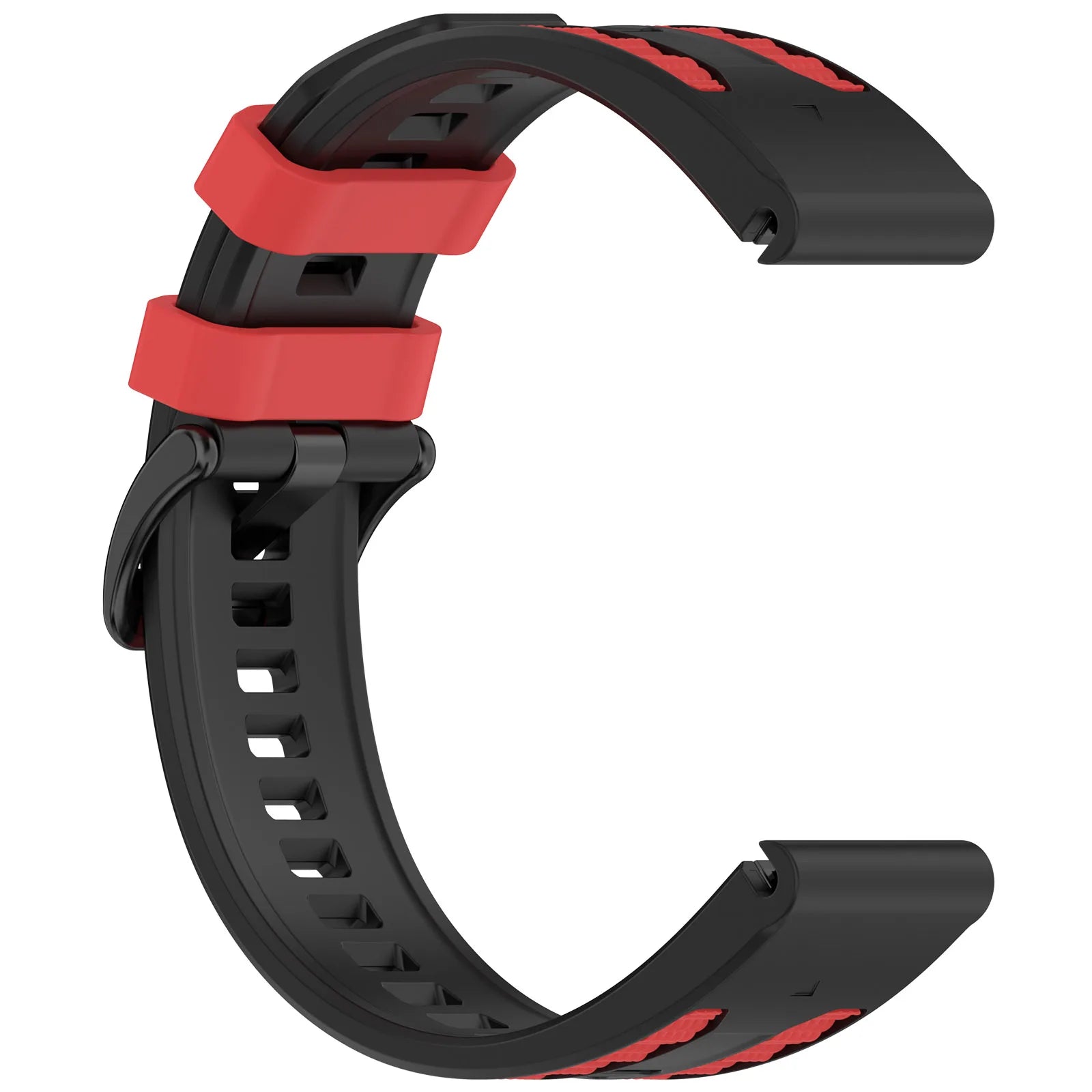 26mm Silicone Watch Band for Garmin Fenix 8 Pro MicroLED 51mm / quatix 8 51mm / Venu X1 Dual Color Quick Release Replacement Str