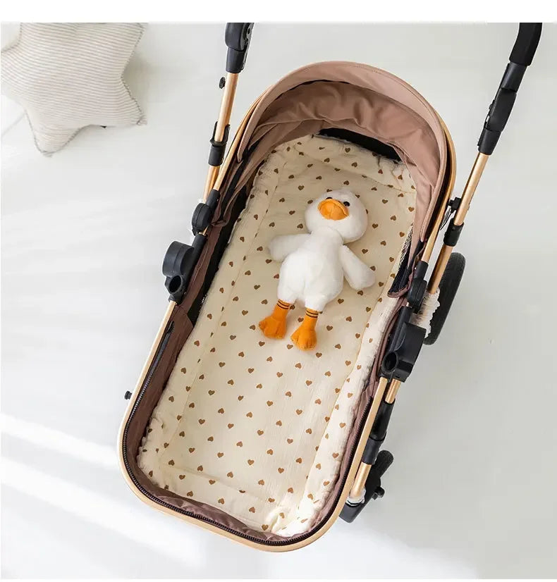 Soft and Comfortable Baby Walking Thick Cartoon Bear Baby Stroller Cushion Cotton Shoulder Strap Baby Stroller Cushion