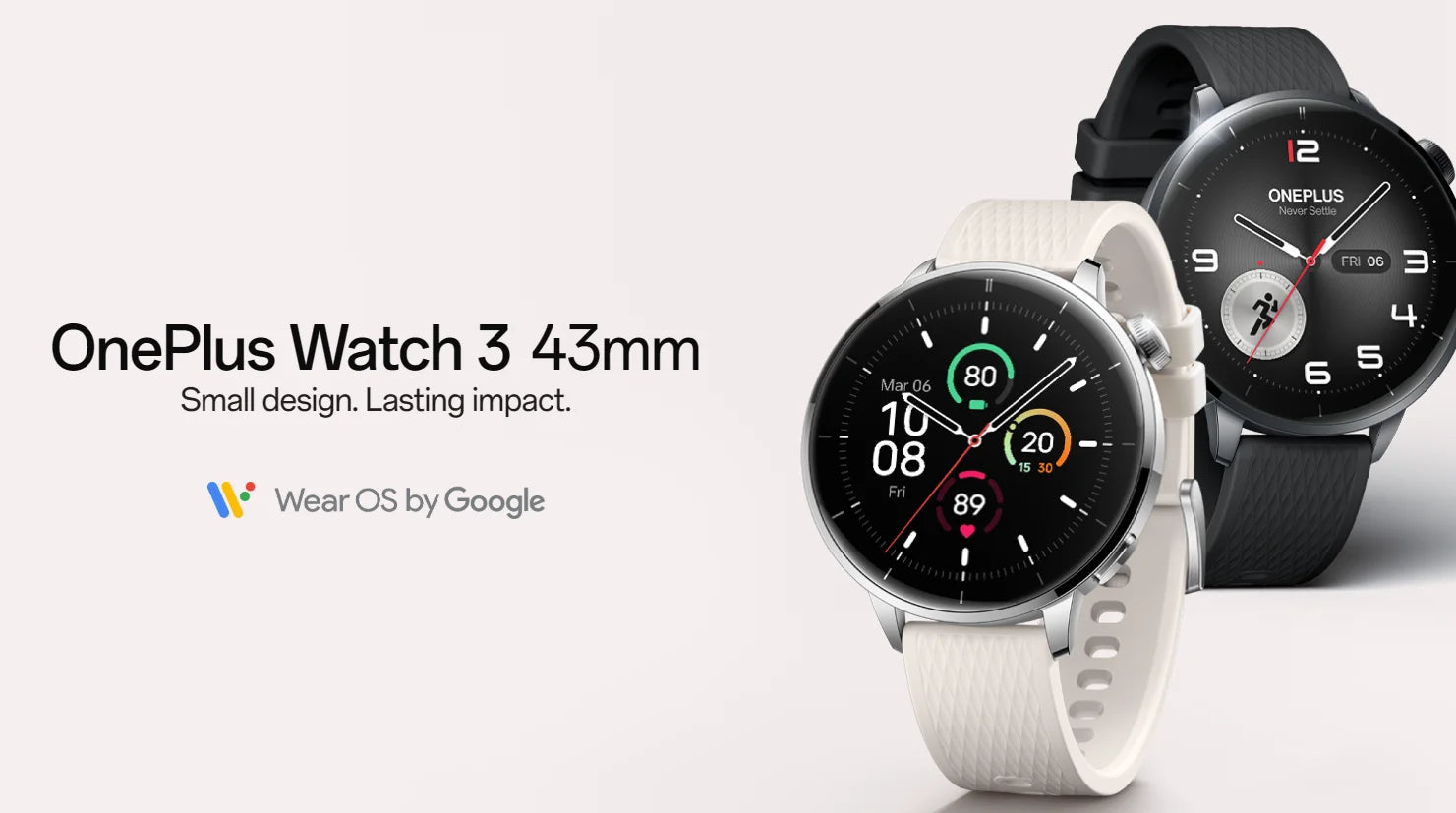 OnePlus Watch 3 43mm Global Version Smart Watch 1.32" AMOLED Display Up to 60h Battery Life Wear OS by Google GPS NFC