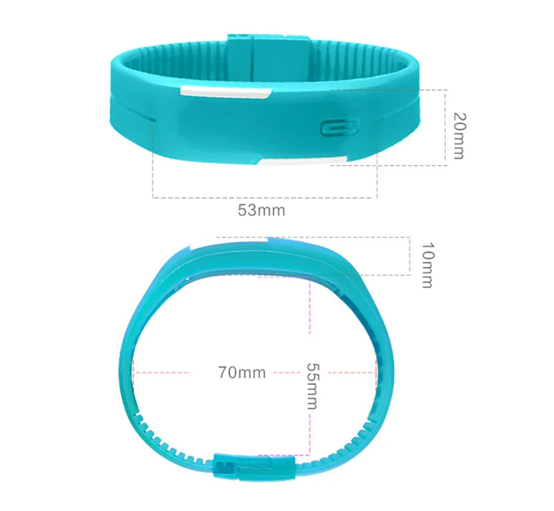 Sport Digital Children's Watch LED Display – Silicone Strap Wristwatch for Boys & Girls Students - I YAN