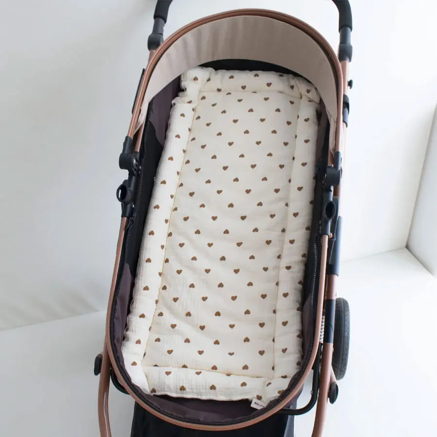 Soft and Comfortable Baby Walking Thick Cartoon Bear Baby Stroller Cushion Cotton Shoulder Strap Baby Stroller Cushion