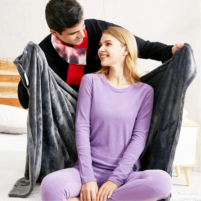 Wearable Electric Blanket 3 Heating Levels USB Heating Winter Warm Blanket Home Office Outdoor Heating Mattres Washable