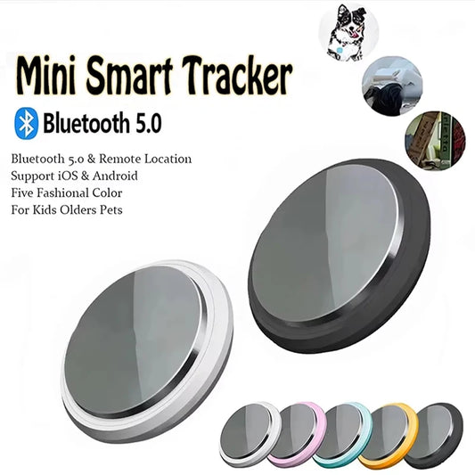 Mini Bluetooth pet and item tracker from I YAN, showing the compact GPS finder device for pets, bags, and wallets.
