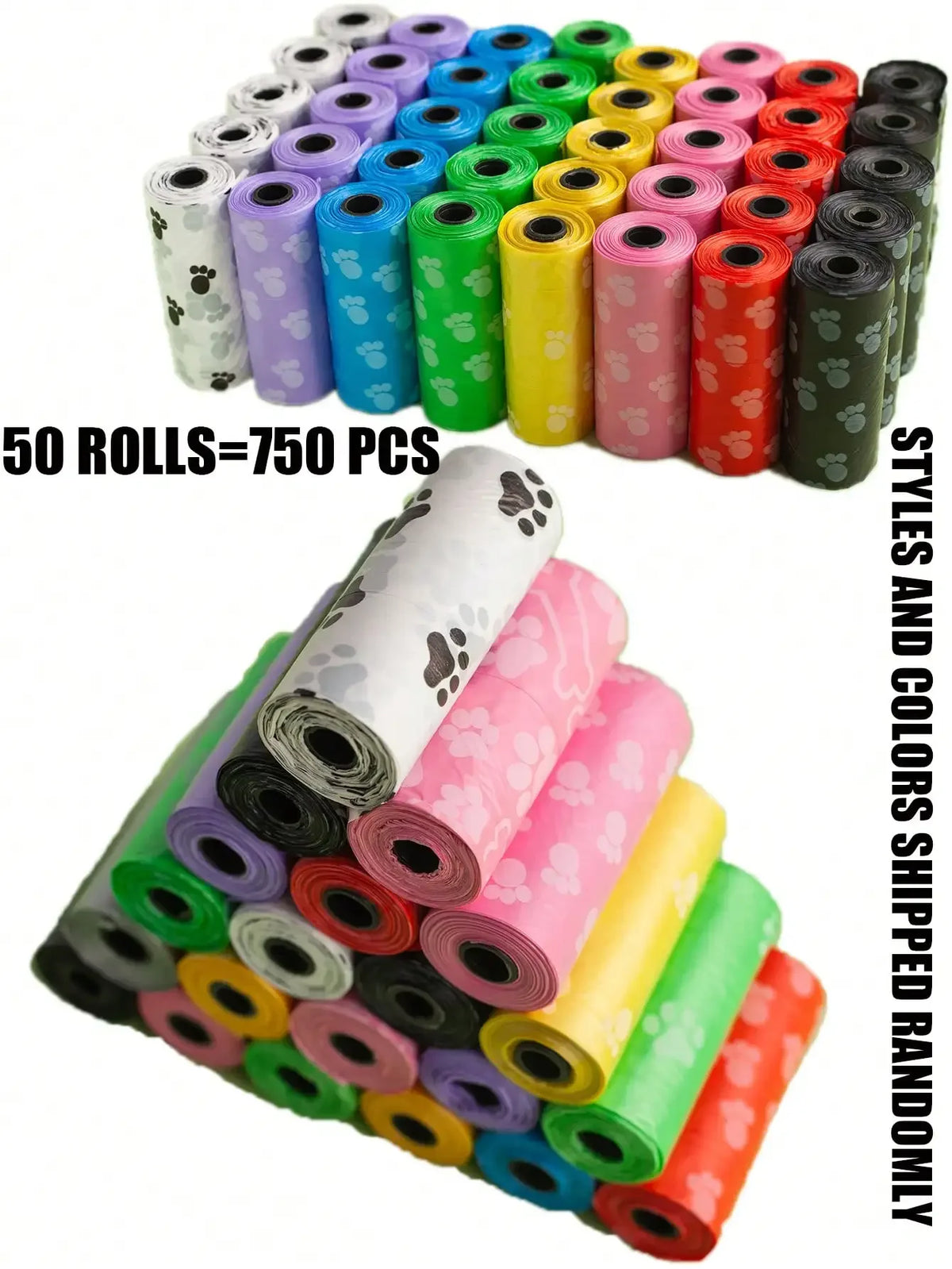 Leak-proof dog poop bags by I YAN, thick and durable waste bags with odor control for easy, mess-free cleanup.
