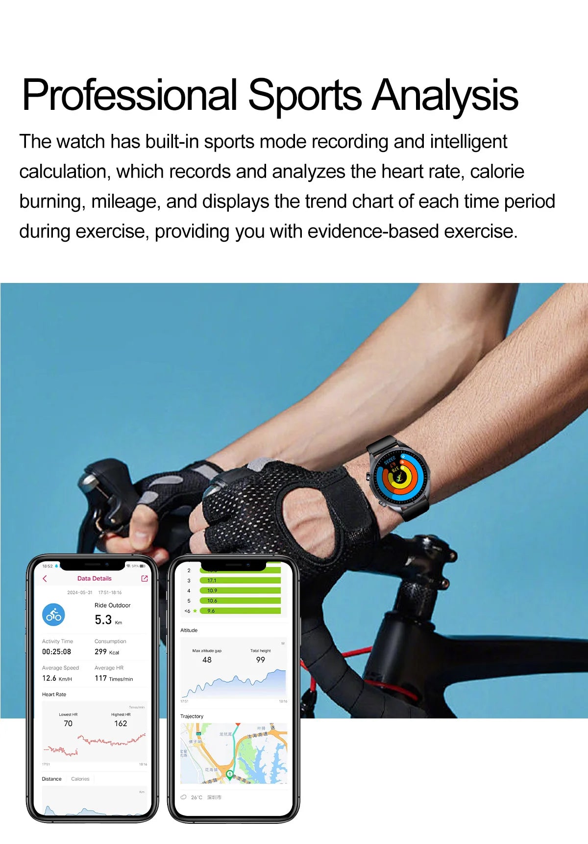 2026 New Pulse﻿ ECG+PPG Treatment Smart Watch Men Blood Lipid Uric Acid BP Body Fat Tired monitor Sports Health Call Smartwatch