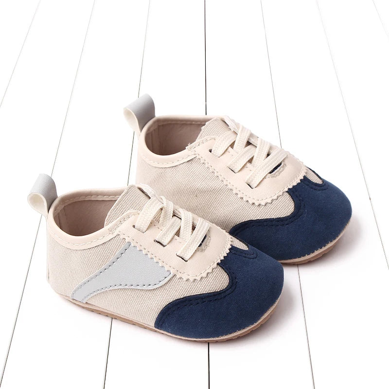 Baby Step Front Shoes Soft-bottom Anti-slip Shoes for Newborns Aged 0-12 Months Classic Children's Canvas Shoes BC2292