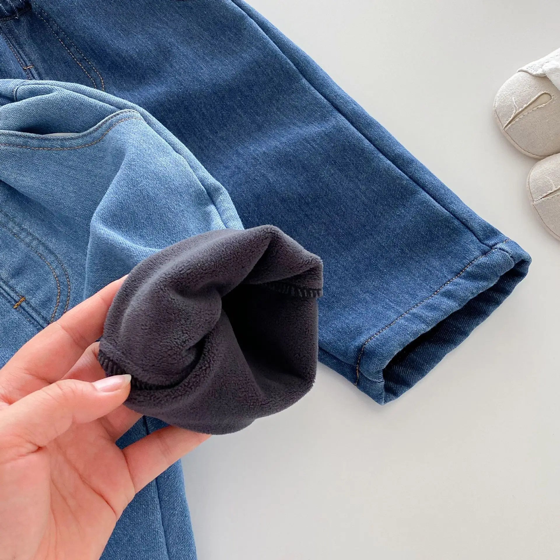 Spring Autumn New Baby Pants Casual Denim 9M-5T Kids  Straight Jeans Soft Toddler Girls Fashion Trousers 3 Colors