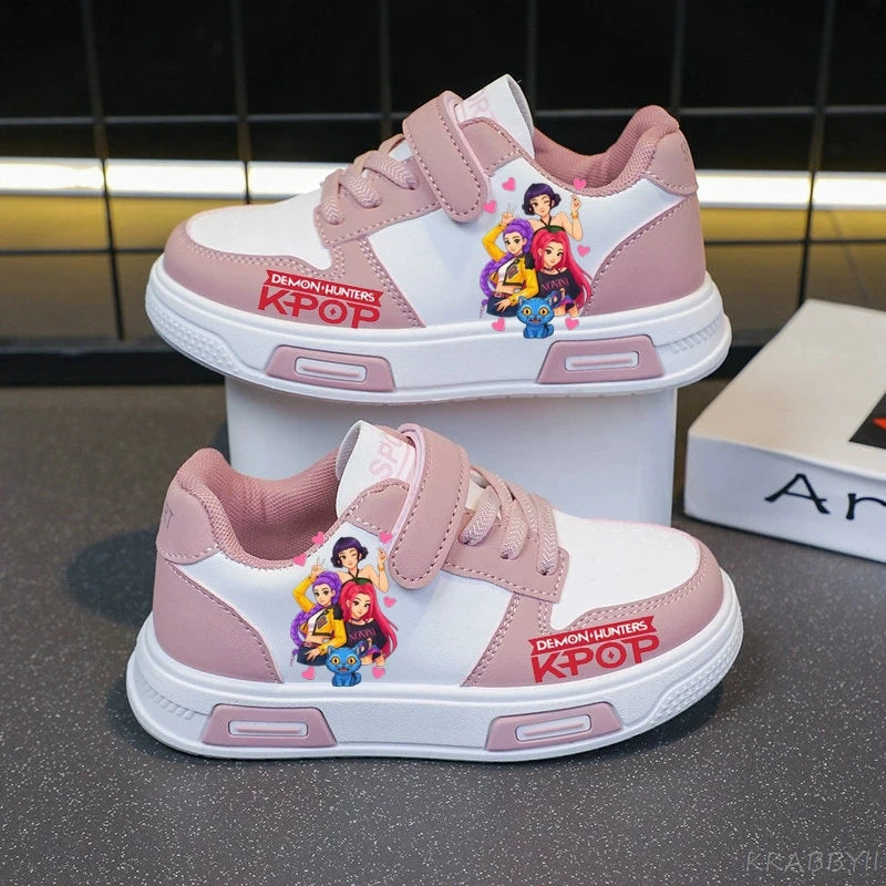 Kpop Demon Hunter Children's Sneakers Kids Fashion Non-slip Casual Shoes Boys Girls Breathable Sneakers Toddlers Outdoor Shoes