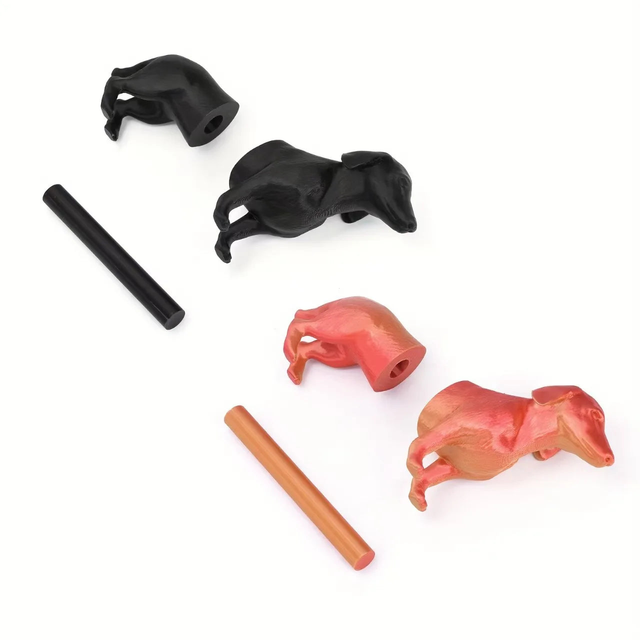 3D Printed Modern Nordic Simple Cute Pet Animal Puppy Shape Roll Paper Holder Toilet Paper Holder