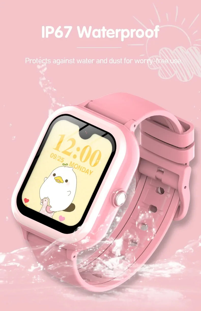 Wonlex KT31 Smart Watch for Children 4G SOS WIFI GPS Tracker AMOLED HD screen Video Call 900mAh Battery Kids SmartWatch Whatsapp