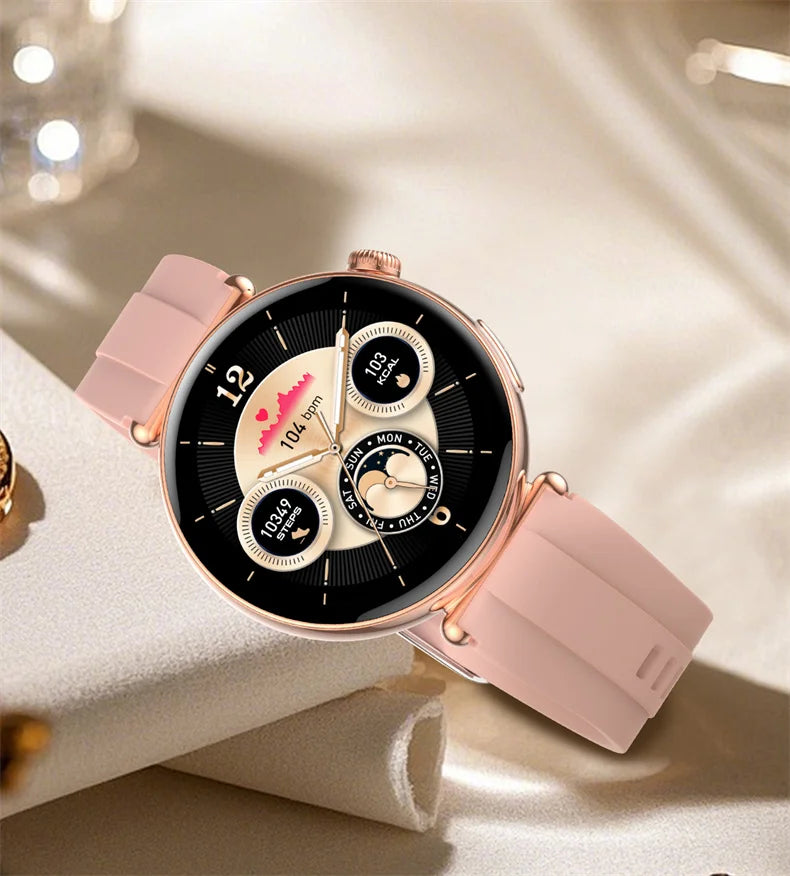 NEW 1.32inch Women Smartwatch AMOLED Screen ECG Sport Watch Blood Pressure Micro physical examination AI dial Health Smart Watch