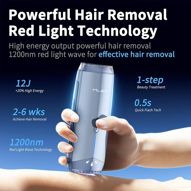 Mlay T18 ICE Cooling Hair Removal Device With Unlimited Shots IPL Laser Home Use Epilator Painless For Whole Body Women Men