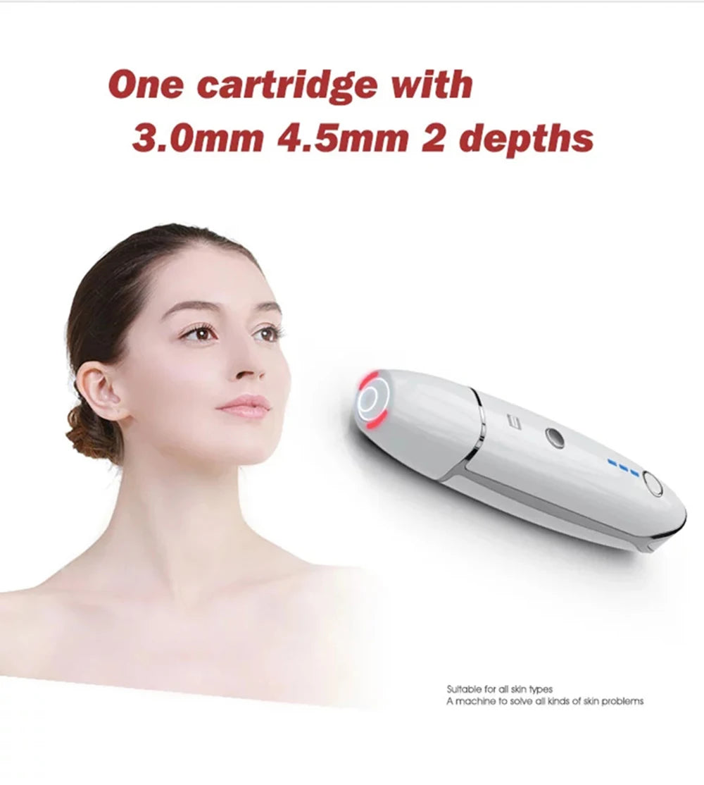 Mini Hifu Ultrasonic RF Facial Massager Lifting Wrinkle Removal Line V-Shape Anti-Aging Skin Tightening Face Care Beauty Device