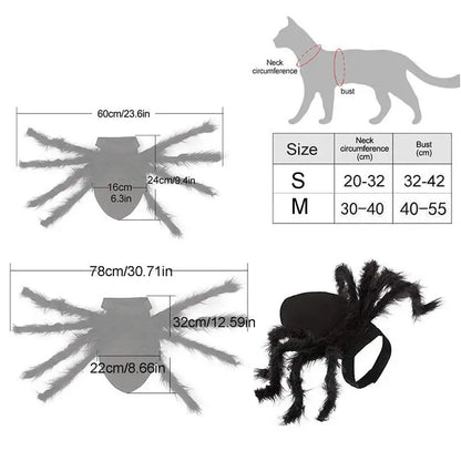 Halloween Spider Costume for Dogs & Cats – Spooky Pet Outfit
