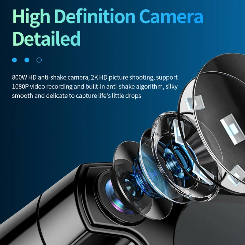 New AI Smart Glasses 800W HD Camera Black Technology Image Translation Chat GPT Video Call Photo Waterproof For Men Women New