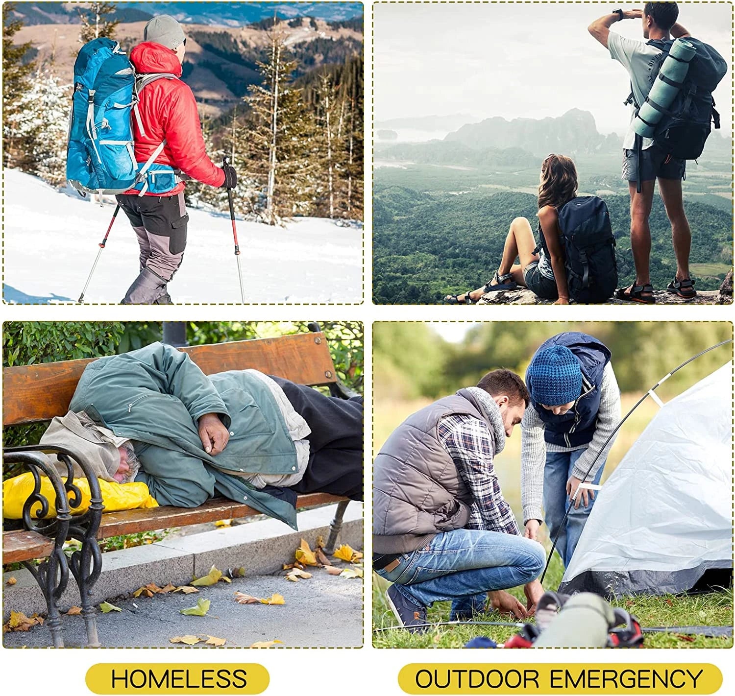 5-30Pc Outdoor Emergency Gold-Sliver Survival Blanket Waterproof First Aid Rescue Curtain Foil Thermal Hunting Blanket130X210Cm