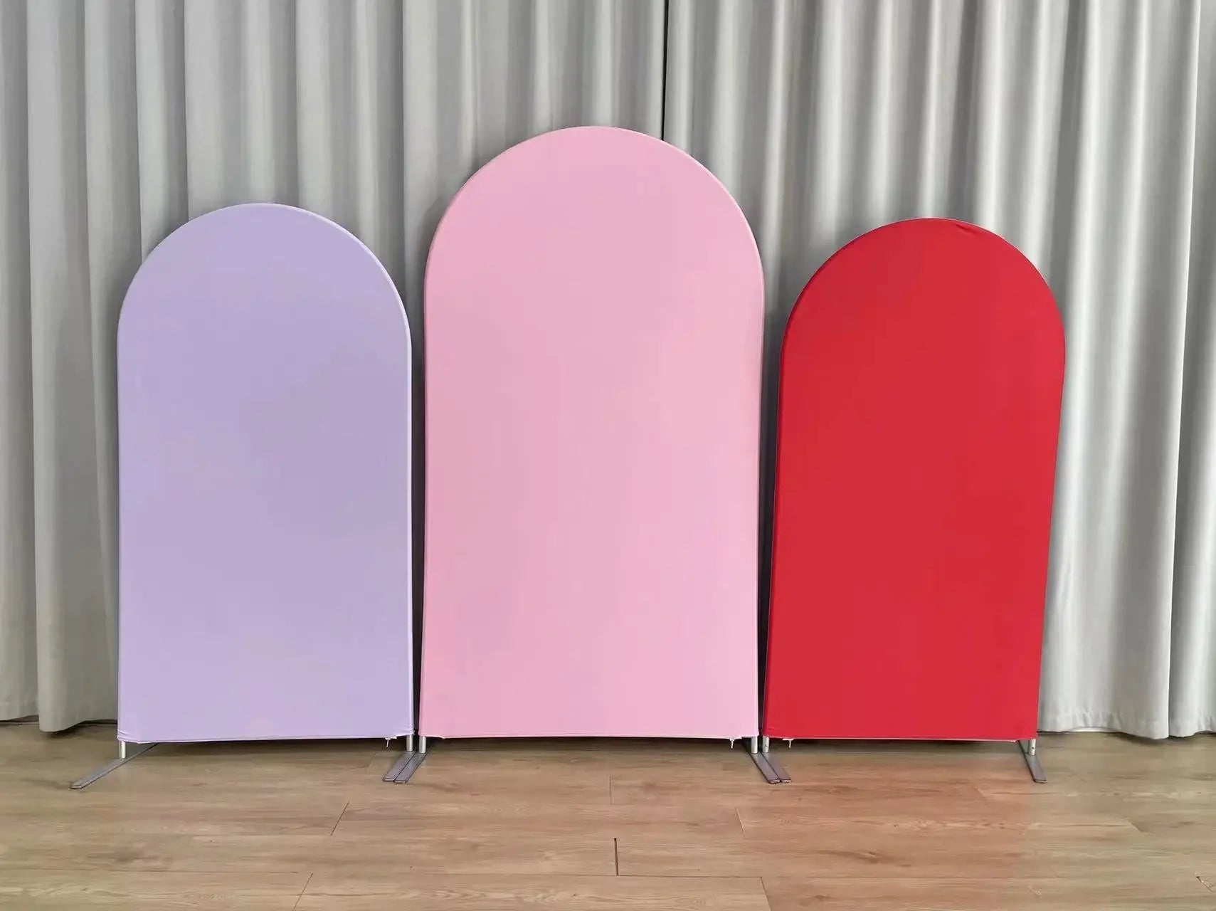 Pink Kpop Demon Hunters Arch Backdrop Cover Spandex Chiara Arch Set for Girl Birthday Party Photo Booth Studio Decor Supplies