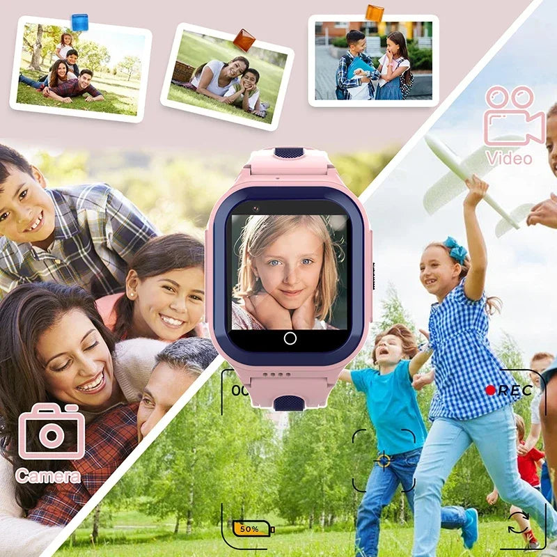 Wonlex KT24S 4G Kids Smart Watch GPS WiFi LBS Tracker – Video Camera Voice Chat GEO Fence for Children - I YAN