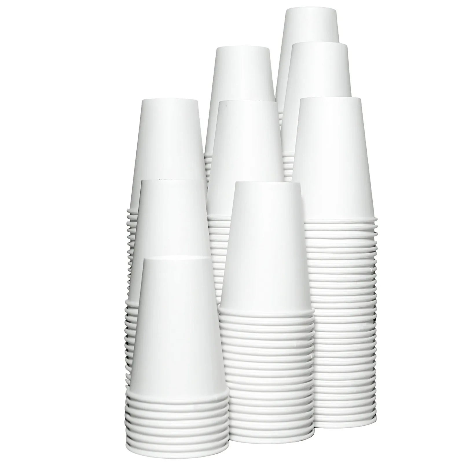 Set of 50/500/1000 disposable paper cups in solid colors, 210ml coffee and milk cups for hot drinks, by I YAN.