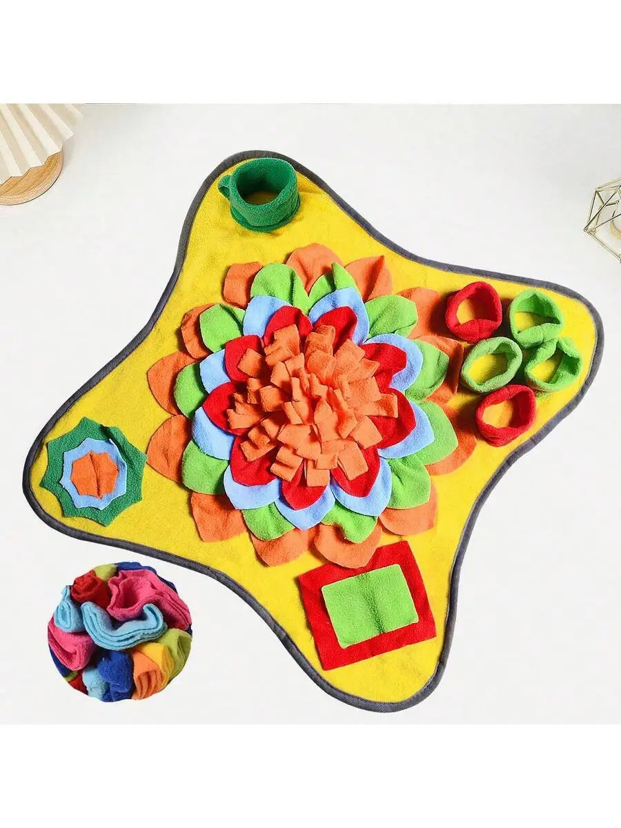 1 Pc Pet Snuffle Mat, Dog Slow Feeding Mat, Pet Scent Training Mat