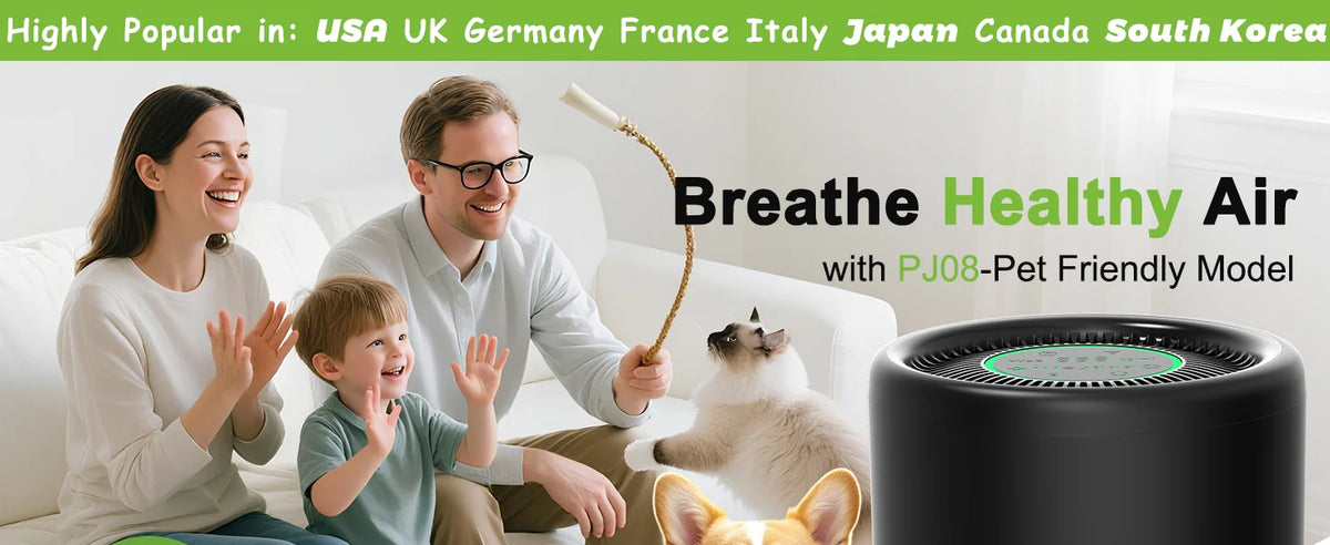 I YAN Chuboor smart air purifier for bedroom with HEPA filter, app and Alexa control, PM2.5 monitor, suitable for home and pets