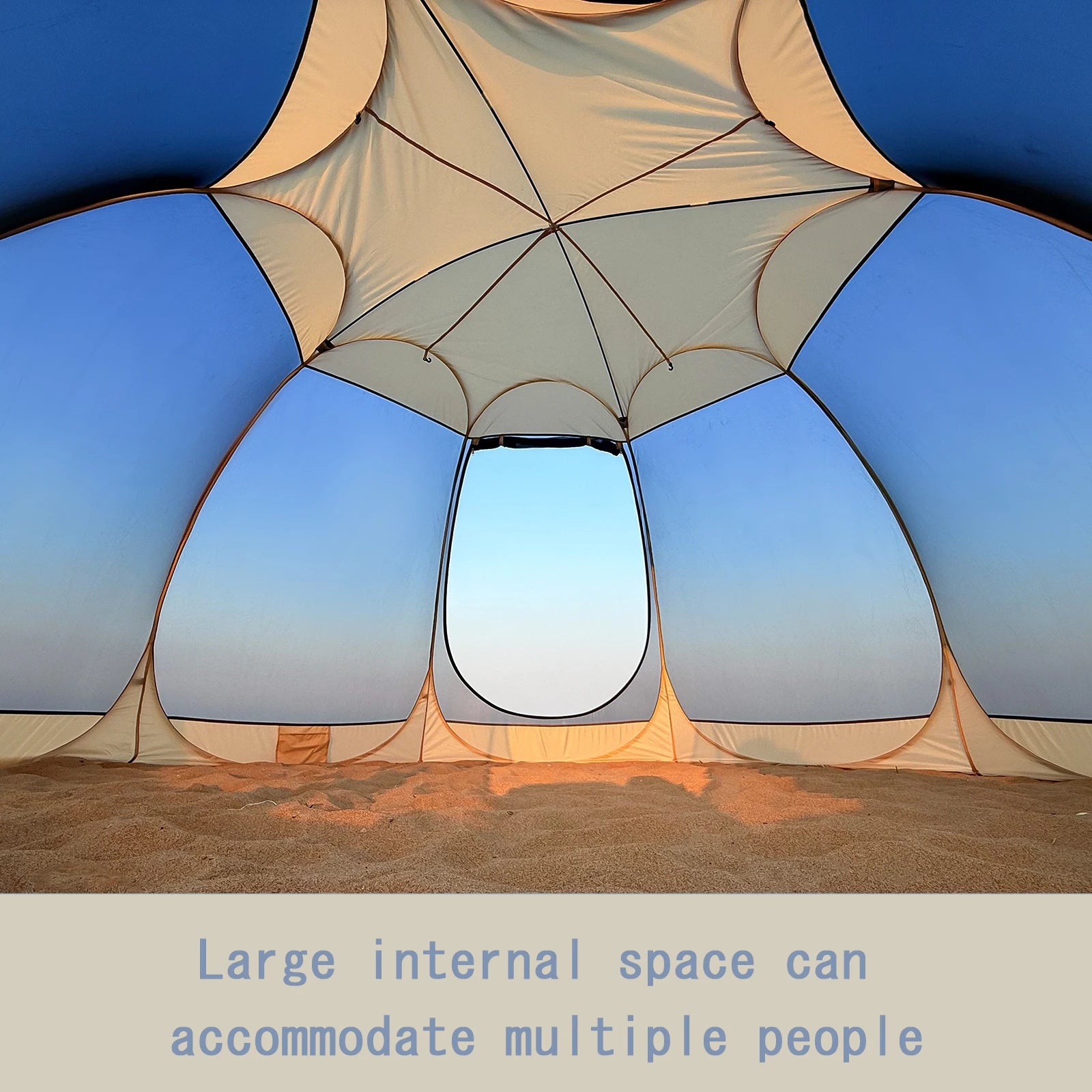 Portable Screen House Tent with Mosquito Net 6-8 Person Camping Backyard Patio & Protection Outdoor Shelter Suitable for family